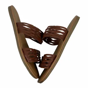 Universal Threads Addie Two Band Flat Slide Sandal Brown Size 7.5 thumbnail 6