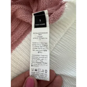 Rainbow Sweater Striped Knit Unity Colorblock Drop Shoulder Nostalgia Pride thumbnail 3
