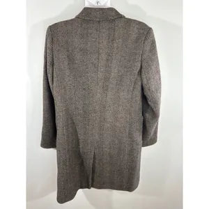 Lauren Ralph Lauren Herringbone Wool‎ Blend Coat Women's Size 6 Preppy Cozy thumbnail 6