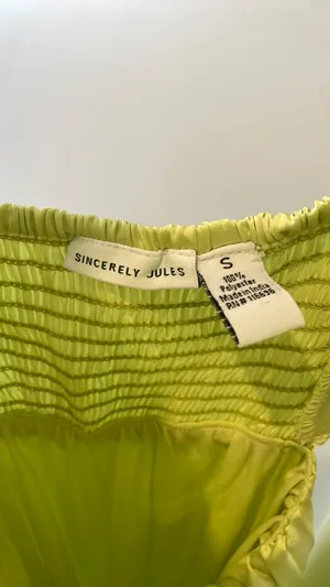 Sincerely Jules green pleated maxi with cutouts  thumbnail 3
