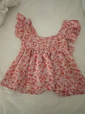 SheIn Flower print flowy half sleeve top thumbnail 7