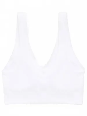AE Superchill Seamless Padded Voop Bralette American Eagle NWT White Small thumbnail 4
