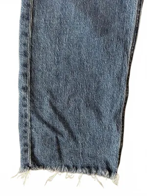 LOFT Women's The Curvy 90's Straight Denim Jeans Size 10 Distressed Grunge Urban thumbnail 6