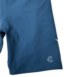 Charly High Rise Biker Shorts Compression Teal Small Hidden Pocket thumbnail 4