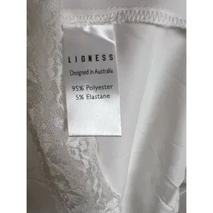 Lioness Vintage Ballerina Porcelain White Lace Trim Sleeveless Maxi Dress Size M thumbnail 12