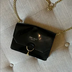 Jimmy Choo Black Tassel Shoulder Chain BLACK Bag Perfume Promo thumbnail 4