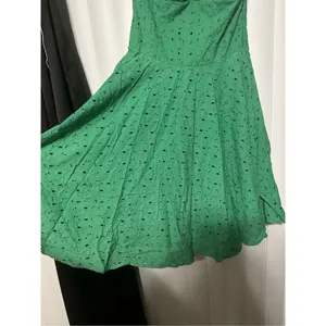 My Michelle green halter style dress, 100% cotton thumbnail 3