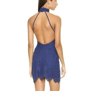 For love and‎ lemons sapphire take a holiday lace halter dress xs thumbnail 3