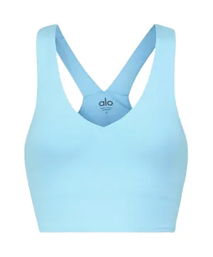 ALO Yoga Real Bra — Tank Sports Bra Athleisure Top Sky Blue thumbnail 1