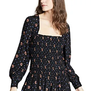 NWT Free People Two Faces Mini Dress Black SZ-S thumbnail 3