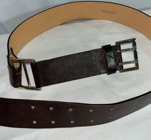 HAROLDS, leather belt size large. Brown thumbnail 1