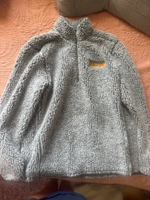 Maryland Sherpa Quarter Zip Gray thumbnail 1