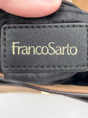 Franco Sarto Tan Faux Suede Leather Crossbody Saddle Bag Purse Fringe Boho thumbnail 6