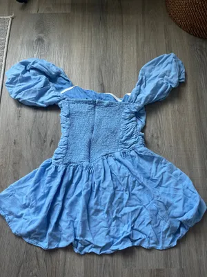 Hello Molly Dress Mini Blue Ruched thumbnail 3