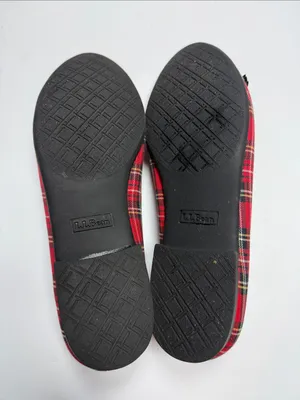 L.L. Bean Plaid Tartan Bow Ballet Flats S-546 Sz 7.5 thumbnail 8