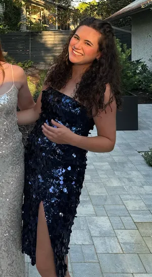 Amanda Uprichard Navy Sequin Dress thumbnail 6