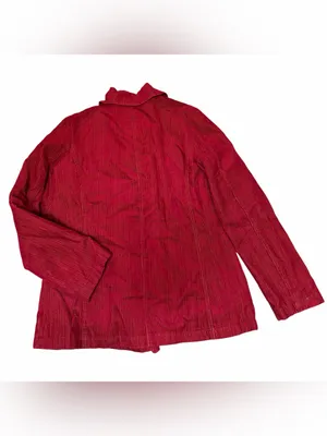 BKE Red Double-Breasted Corduroy Pea Coat Medium thumbnail 5