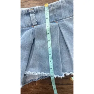 Revolve Lioness Denim Rendezvous Micro Mini Skort Festival Concerts Size XL 3069 thumbnail 6