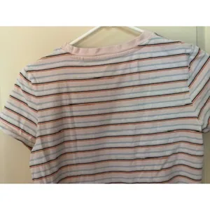Levi's Sherbert Striped Babydoll Tee Shirt Women's Sz XS thumbnail 5