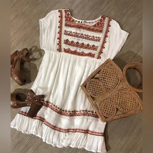 Free People Sunrise Wanderer Mini Dress M thumbnail 4