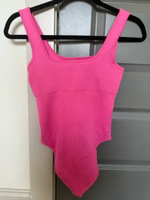 Hot Pink Tank Bodysuit Size M thumbnail 2