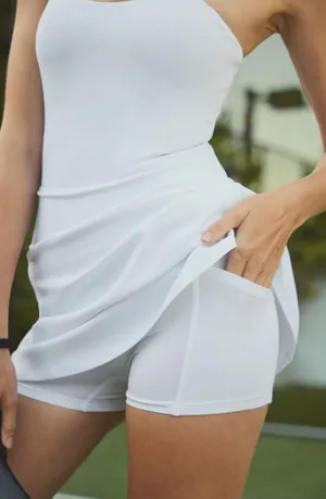 Alo Alosoft Courtside Tennis Dress White L thumbnail 14