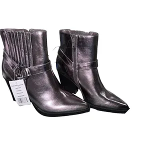 NWT BCBGENRATION Cassidy Harness Harness Bootie Silver 8.5 thumbnail 5