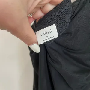 Aritzia Wilfred Winona Black Mesh Ruched‎ Dress Size M thumbnail 7