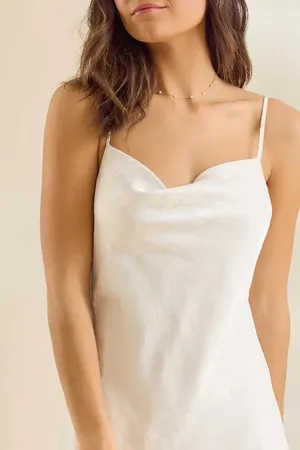 Olandria Satin Midi Dress thumbnail 2