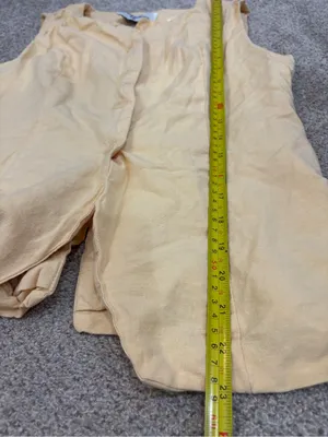 Paper Heart Linen Blend Vest and Skort Set Light Yellow Medium Linen Set thumbnail 11
