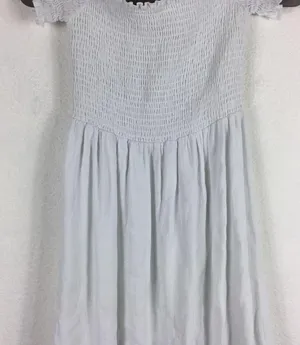 Show Me Your MuMu Dolly Smocked White Mini Dress Medium thumbnail 10
