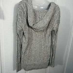 Lauren Ralph Lauren Cable Cotton Hooded Poncho Sweater Size Small NWT thumbnail 7
