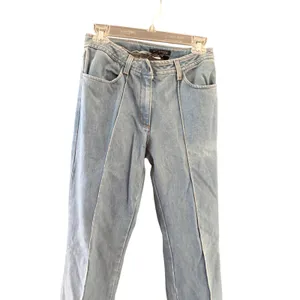 Kenneth Cole Vintage Y2k 28 Tall Light Wash Straight Leg Jeans No Back‎ Pockets thumbnail 2