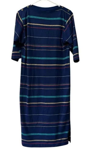Pandora Womens Dress Size‎ Large Striped 3/4 Sleeve Made In USA Classic VTG thumbnail 1