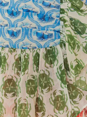NWT Farm Rio Stamp Mix Ruffle Mini Skirt S thumbnail 4