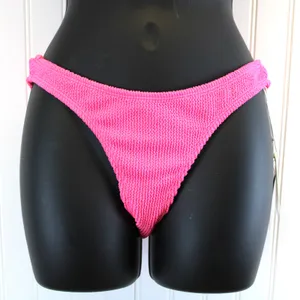 NEW Good American Always Fits Good Waist Cheeky Bikini Bottom‎ Bright Pink thumbnail 2