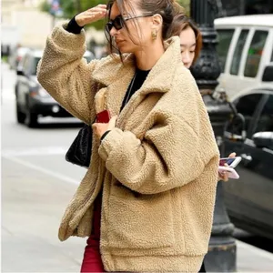I.AM.GIA Pixie Teddy Coat in Caramel Tan XS thumbnail 10