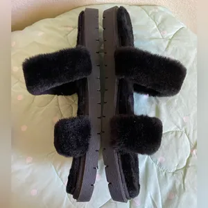 NWT AK ANNE Klein Black Womens Sandals size 11 thumbnail 4