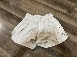 Lululemon White Athletic Shorts thumbnail 3