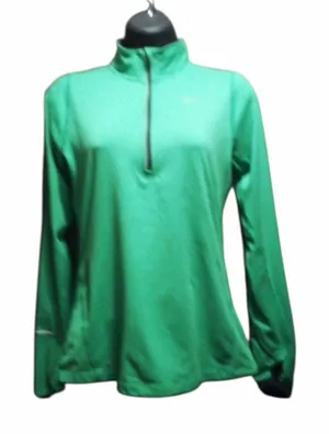 Nike Pro Dri-FIT Women's Green Quarter-Zip Pullover - Size XS - JC372 thumbnail 1