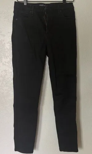 Abercrombie and fitch high rise super skinny black jeans thumbnail 1