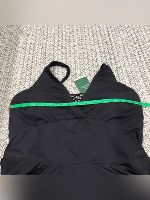 NWT Halara Black Strappy Black Mini Dress thumbnail 8