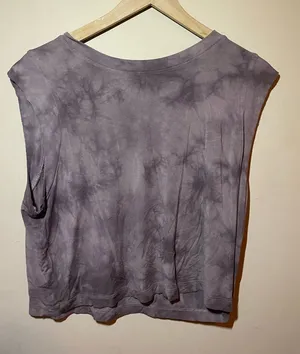Sleeveless Tie-Dye Muscle Tank Top large thumbnail 1