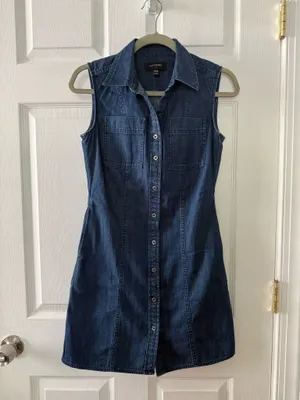 Banana Republic Mini Denim Dress thumbnail 2