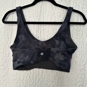 Lululemon Black Sports Bra Moisture-Wicking Racerback Size 6 thumbnail 2