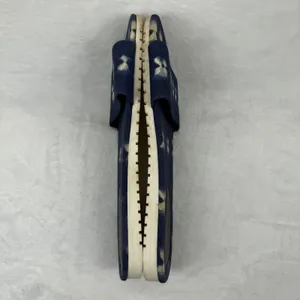 J Crew Women's Blue Tan Ikat Print Slide Sandals Slip‎ On Size 9 thumbnail 8