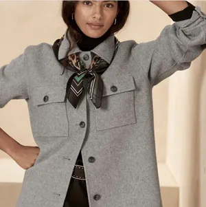 Banana Republic Women’s Oversized Shacket Shirt Jacket 4 Pocket Button Coat Med thumbnail 1