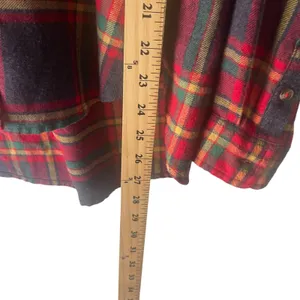American Eagle Women's Size Small Amazingly‎ Soft Red Plaid Flannel Button Up thumbnail 8