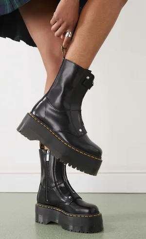 Dr Martens Jetta Hi Max Leather Platform Boots thumbnail 1