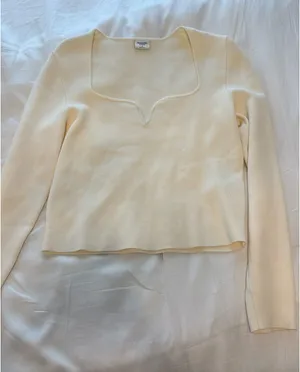 Abercrombie White Long Sleeve Top thumbnail 1
